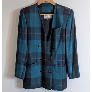 Vintage Plaid Blazer